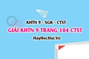 Giải KHTN 9 trang 104 Chân trời sáng tạo SGK